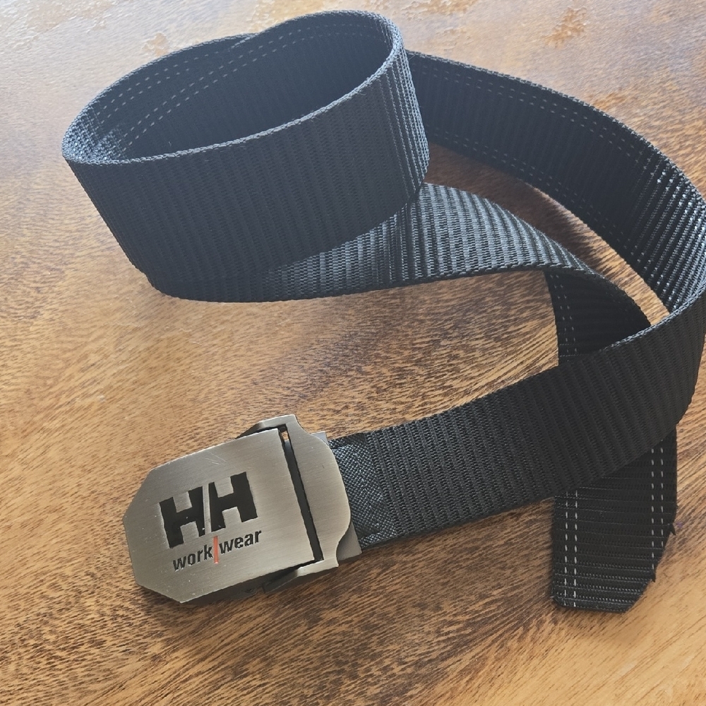 Helly Hansen Black Workwear Belt with Clamp-on Buckle, Guc